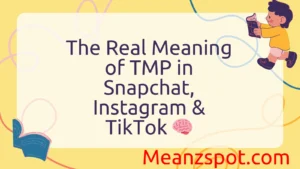 Read more about the article The Real Meaning of TMP in Snapchat, Instagram & TikTok 🧠