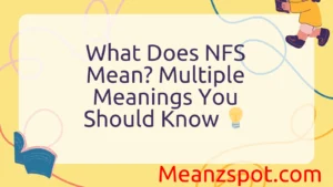 Read more about the article What Does NFS Mean? Multiple Meanings You Should Know 💡