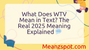 Read more about the article What Does WTV Mean in Text? The Real 2025 Meaning Explained 💬