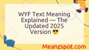 Read more about the article WYF Text Meaning Explained — The Updated 2025 Version 😎