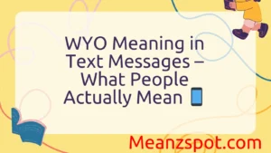 Read more about the article WYO Meaning in Text Messages – What People Actually Mean 📱
