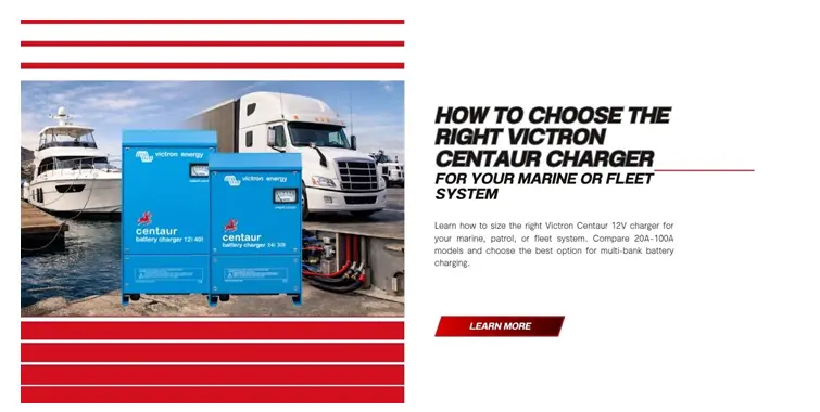 How to Choose the Right Victron Centaur Charger for Your Marine or Fleet System